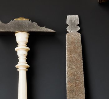 Werkzeuge mit Elfenbeingriffen, um 1550–1600