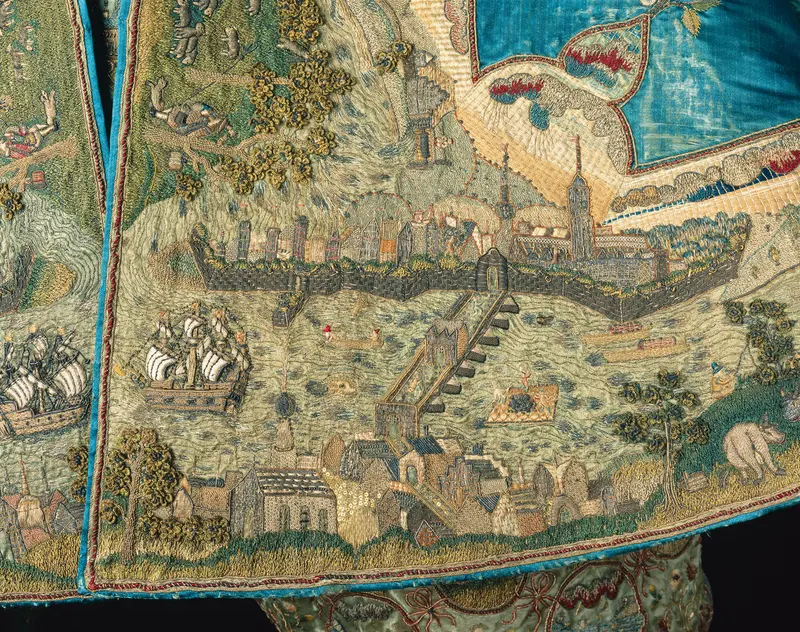 das Lanschaftskleid des Kurfürsten symbolisiert die Symbiose aus Macht und Mode