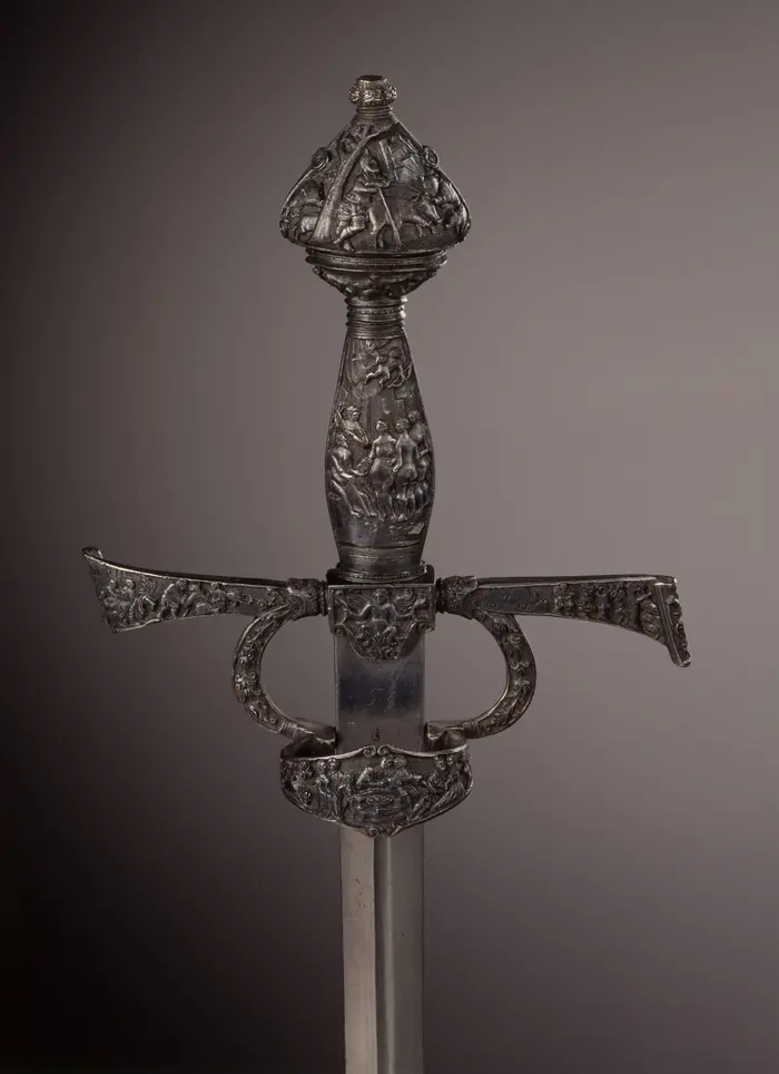 Rapier mit dem „Gleichnis vom Verlorenen Sohn“, Meister Franz, Torgau, um 1550-1560 (vor 1567)